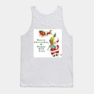 retro vintage pink santa claus Tank Top